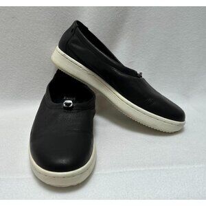 Eileen Fisher 9 1/2 Shoes Sydney Black Washed Leather 9.5